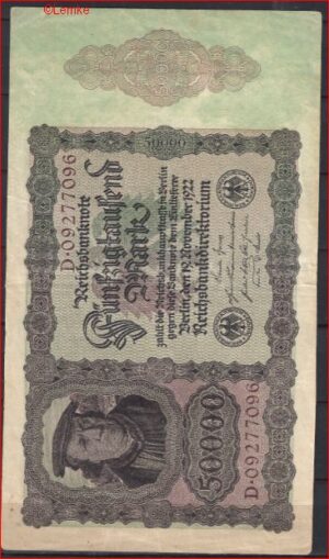 50000 mark  P79  1922  ZFr