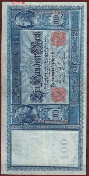 100 mark  P42 (2)  1910  ZFr