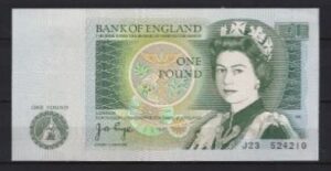 1 pound  P377-a  1978-90 aUNC