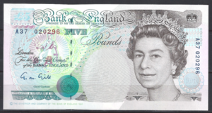 5 pound P382-a 1990/1991 UNC