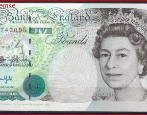 5 pound  P382-B  1991/1998  UNC