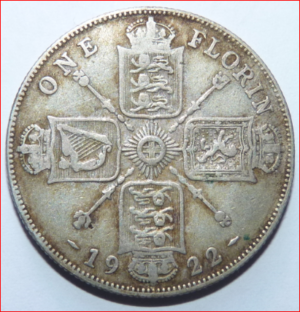 KM 817a  One Florin 1923  ZFR