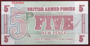 5 pence P47 1972 UNC