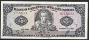 5 sucres nov. 1988  P 113-d Serie IC  UNC