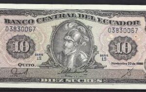 10 sucres nov. 1988  P 121-b Serie LS  UNC