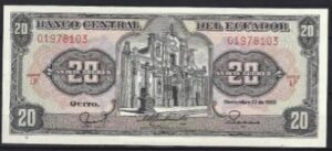 20 sucres  Nov. 1998  P 121-a3 Serie LP  UNC