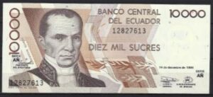 10.000 sucres 1998  P 127-c  UNC