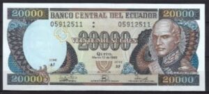 20.000 sucres 1999  P 129-c  UNC