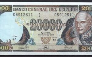 20.000 sucres 1999  P 129-c  UNC