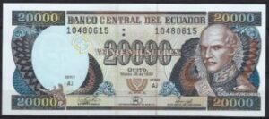 20.000 sucres 1999  P 129-f  UNC