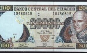 20.000 sucres 1999  P 129-f  UNC