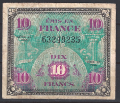 10 franc P116 1944 Fr/ZFR