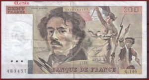100 Franc P154-D 1989 ZFr