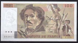 100 Franc P154-g 1993 aUNC