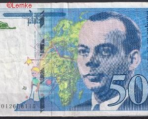 50 franc  P157-B  1993  Fr+