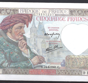 50 franc  P93 (5)  1941  UNC-