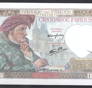 50 franc  p93-a  1941  UNC