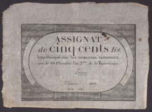 assignat 5 cent  P A77  1794  ZFr