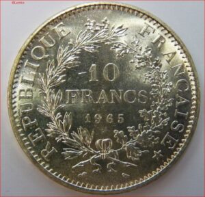KM 932  10 Francs 1965  UNC