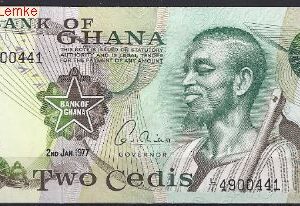 2 Cedis 2-1-1977  P 14-c  UNC
