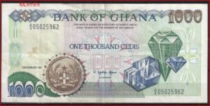 1.000 Cedis 22-2-1991 P 29-a ZFR