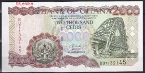 2.000 Cedis 2-9-2002  P 33-g  UNC