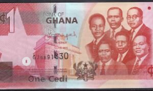 1 Cedi 2015  P 37-e  UNC