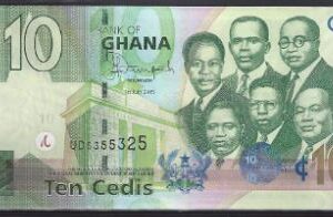 10 Cedis 2015  P 39-e  UNC