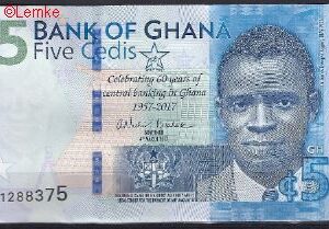 5 Cedis 2017  P 44  UNC