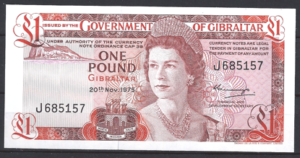 1 pound  P20-a  1975  UNC