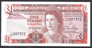 1 pound  P20-c  1983  UNC