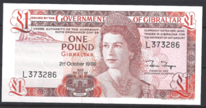 1 pound  P20-D  1986  UNC
