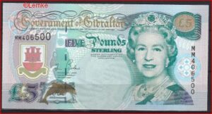 5 pound  P29  2000  UNC