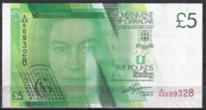 5 pound  P35  2011  UNC