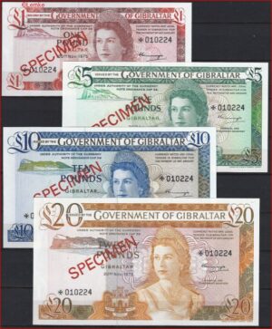 Specimen serie  P CS1  1975  UNC