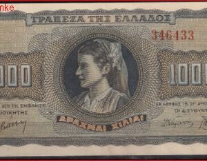 1000 drachme  P118-a  1942  Pr