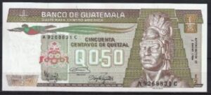 1/2 quetzal 1986  P 65  UNC