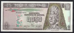 1/2 quetzal 1989  P 72-a  UNC