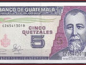 5 Quetzales 12-2-2003  P 106-a  PR/XF
