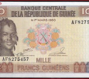 1.000 Francs 1985  P 32-a  UNC