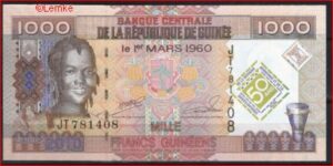 1.000 Francs 2010 P 43-b UNC