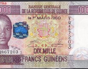 10.000 Francs 2012  P 46  UNC