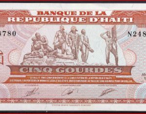 5 Gourdes 1989  P 255  UNC