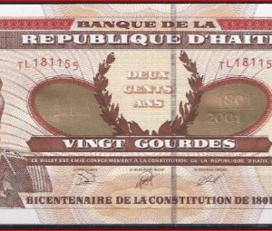20 Gourdes 2001  P 271  UNC