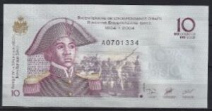 10 gourdes 2004  P 272-a  UNC
