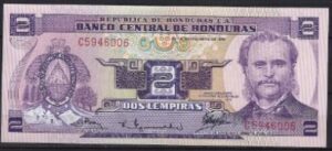 2 lempiras 1976  P 61  UNC