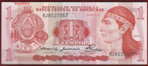 1 lempira 1980  P 68-a  UNC