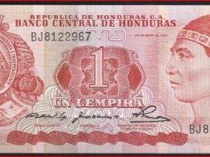 1 lempira 1980 P 68-a UNC
