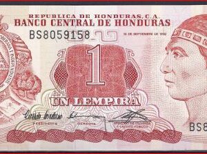 1 Lempira 10-9-1992 P 71 UNC