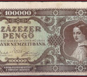 100000 pengo  P121-a  1945  Fr/ZFr